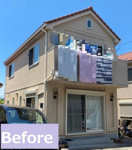 ナノコンポジットFによる施工前の外観写真