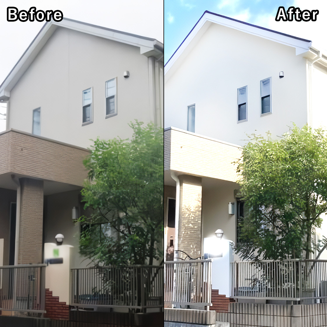 施工事例2のビフォーアフター